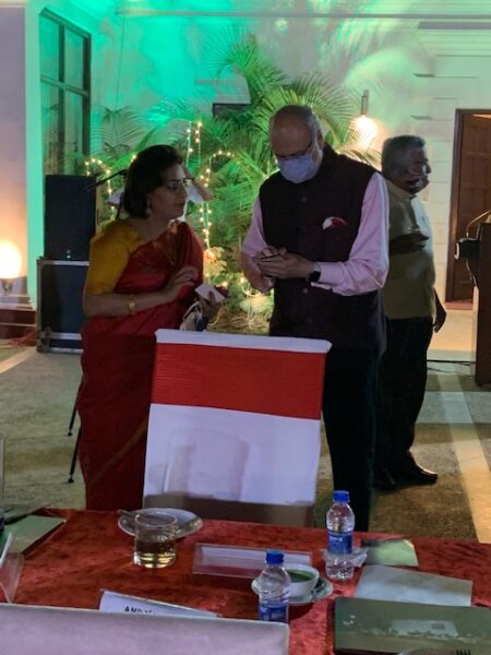 24. Dr Sumi Gupta With Mr Dipak Haksar