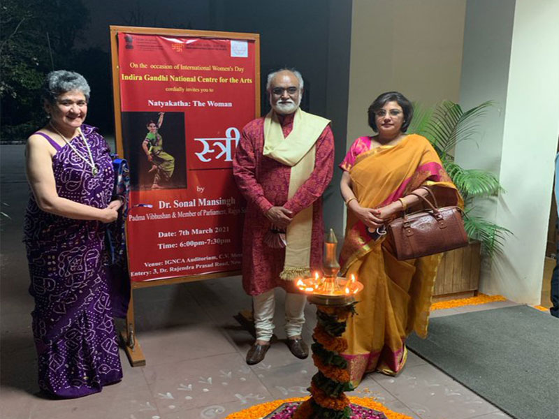 46. Dr. Sumi Gupta with DrSachidanand Joshi (Executive and Academic Head of Indira Gandhi National Centre for the Arts (IGNCA)) and Mrs. Ratan Kaul (Vice President, ICUNR