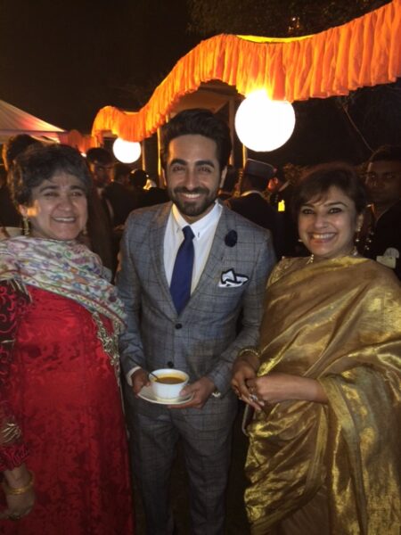 Dr Sumi Gupta with Actor Ayushmaan Khurrana & Mrs Ratan Kaul